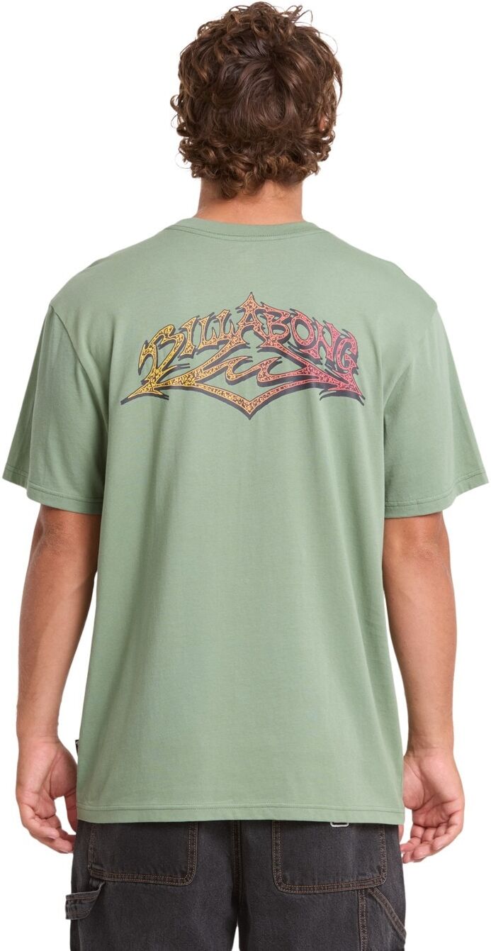 T-Shirt BILLABONG "Reverse Premium", Herren, Gr. S, grün (hedge grün), Obermaterial: 100% Baumwolle., Shirts T-Shirt hedge grün S