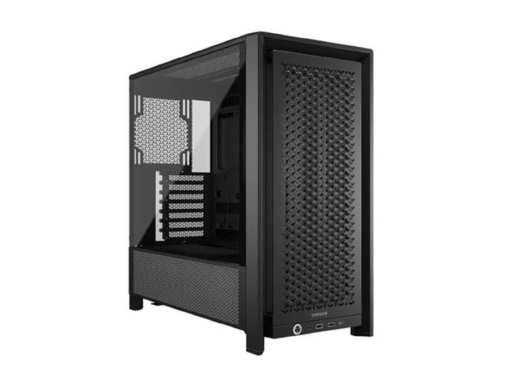 CORSAIR FRAME 4000D Modulaire Mid–Tower ATX PC–behuizing – Hoge Luchtstroom, InfiniRail™ Ventilatorbevestigingssysteem, ASUS BTF, MSI Project Zero, Gigabyte Project Stealth – Zwart