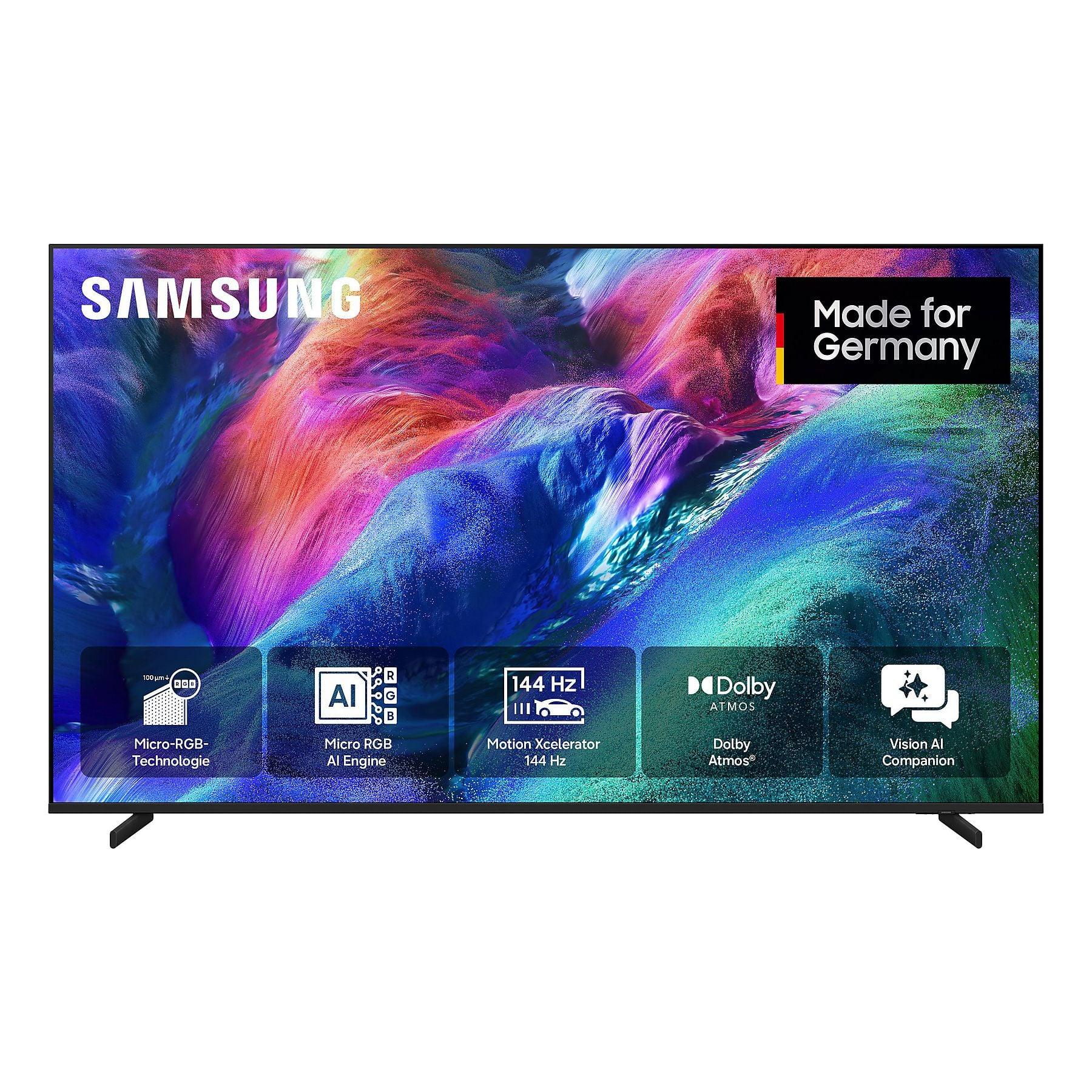 Samsung 55" Micro RGB R85H 4K Vision AI Smart TV (2026), 139,7 cm (55"), 3840 x 2160 Pixel, Micro RGB, Smart-TV, WLAN, Schwarz
