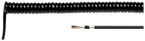 HELU 85932 Spiralkabel LiF12YD11Y 300mm / 1200mm 6 x 0.14mm² Schwarz 1St.