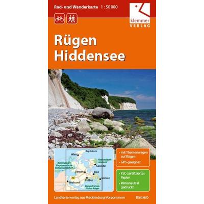 Rad- und Wanderkarte Rügen - Hiddensee, Sonstige von Christian Kuhlmann,Thomas Wachter,Klaus Klemmer, Klemmer-Verlag, 978-3-940175-03-8