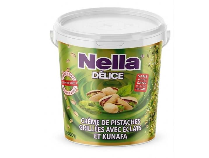 NELLA PRO Pâte à Tartiner Pistache Kadayif 1 kg