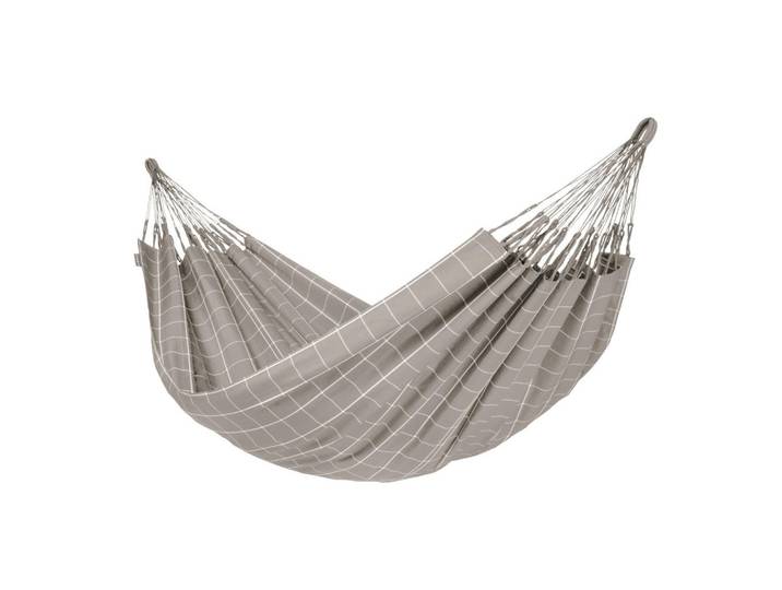 La Siesta Hängematte, Sandfarben, 160x350 cm, wetterbeständig, UV-beständig, regenabweisend, Gartenmöbel, Gartenschaukeln, Hängematten