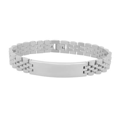 Gliederarmband ADELIA´S "Armband – Gliederarmband aus Edelstahl 21 cm", silber, Armbänder, Damen, 21cm, Edelstahl, Gliederarmband, Geschenkidee: zeitlos und vielseitig