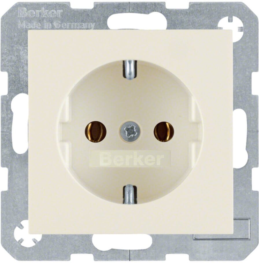 Berker SCHUKO-Steckdose ws/gl 47438982)