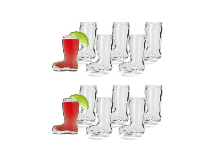 Schnapsglas STÖLZLE Schnapsgläser Stiefel 40 ml 12er Set transparent , bunt (transparent), Glas, Trinkgefäße, Schnapsglas