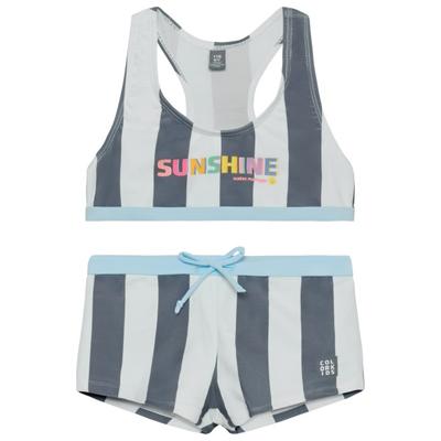Color Kids - Kid's Bikini AOP - Bikini Gr 122 grau