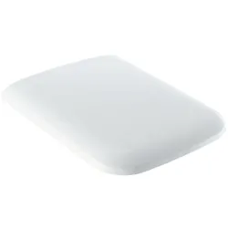 Geberit iCon Square WC-Sitz 571910000 Scharniere Messing verchromt, mit Absenkautomatik, weiß