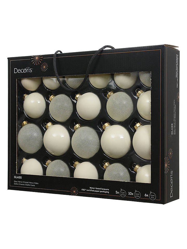Kaeming Christbaumkugeln in Weiß - 21 Stück - onesize