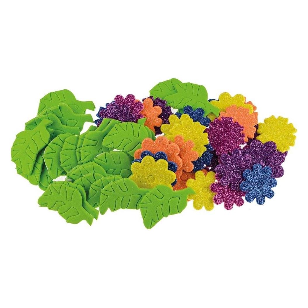 Brewis Schaumstoff-Blumenaufkleber 58 Stk (58 Sticker) (47603584)