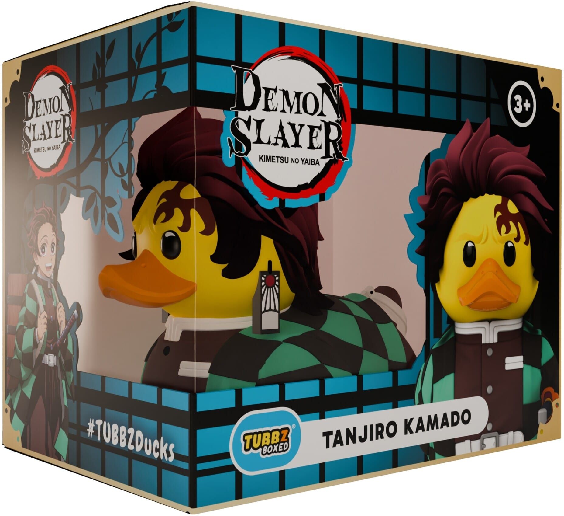 Numskull Demon Slayer Tanjiro Kamado TUBBZ Boxed Edition, Officially Licensed Anime Collectible, 9cm Tall PVC Figure
