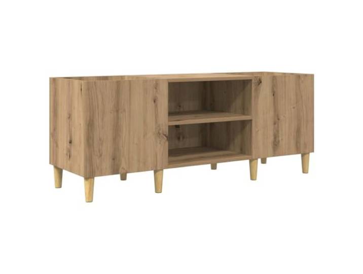 KUPTYERFG Schallplattenschrank Artisan-Eiche 121x38x48 cm Plattenregal Stilvolles Phonomöbel aus Holzwerkstoff für Ihr Wohnzimmer, schützt Ihre Musiksammlung zuverlässig und setzt Akzente.