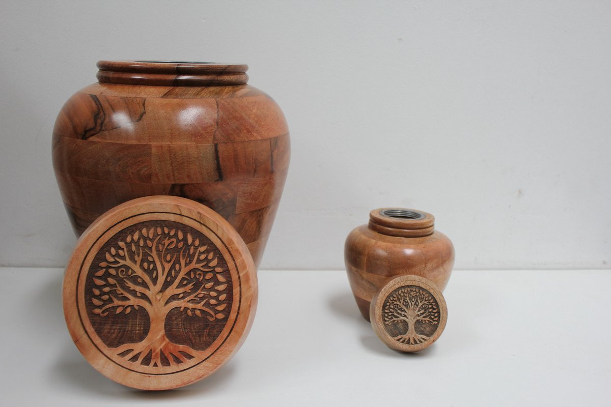 Mangohouten urn de Lyzing-2 voor volwassenen