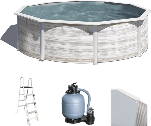 Gre Finlandia ronde  Ø350 x 120 cm - Piscine hors-sol en acier