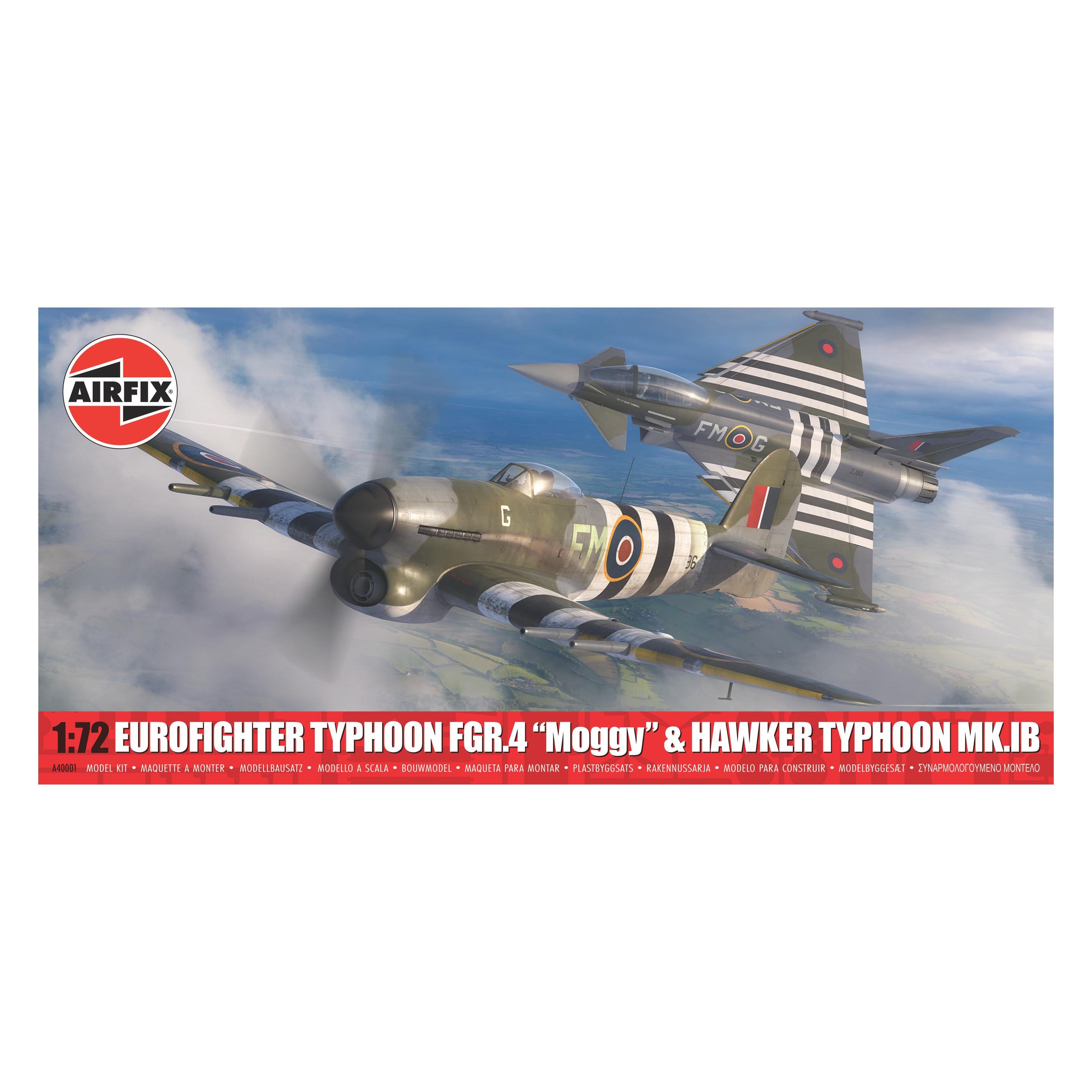 Airfix Twin Pack - Eurofighter Typhoon FGR.4 (FMOG) + Hawker Typhoon Mk.Ib (A40001)