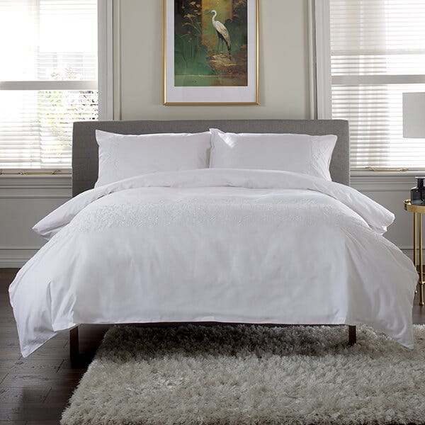 The Lyndon Company Wild Grass Duvet Set White