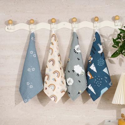 Uplift Picks Happyflute Cotton Muslin Baby Washcloth Set Soft Newborn Face Towels Pack Of 4 c