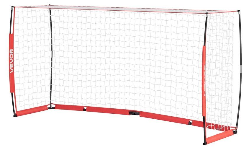 Faltbares Fußballtor - 3,6 x 1,8 Meter - Netz aus Polyester - Eisenrohre und Glasfaser