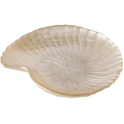 Schale ZULA (BHT 16x3x18 cm) - weiß - BHT 16x3x18 cm