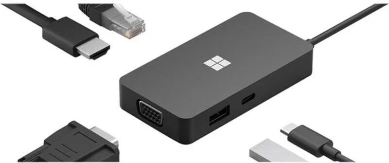 Microsoft Hub Usb Tipo C Travel Hdmi Ethernet Vga A Talla Única Unisex