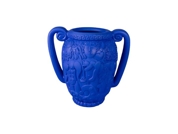 In- & Outdoor Design Blumentopf „Magna Graecia Amphora Blue“ Blau Seletti