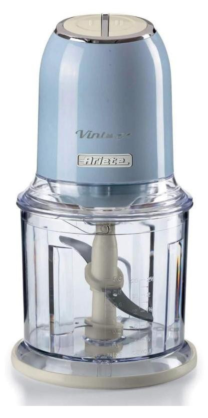 Ariete 438BL Vintage Hakmolen, Blauw, 400 Watt, 600 ml