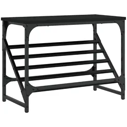 vidaXL Schuhregal Schwarz 60x30x45 cm Holzwerkstoff