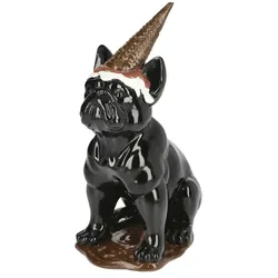 HOME STORY Dekofigur Hund   ¦ schwarz ¦ Polyresin (Kunstharz) ¦ Maße (cm): B: 12,5 H: 29,5 T: 19.3