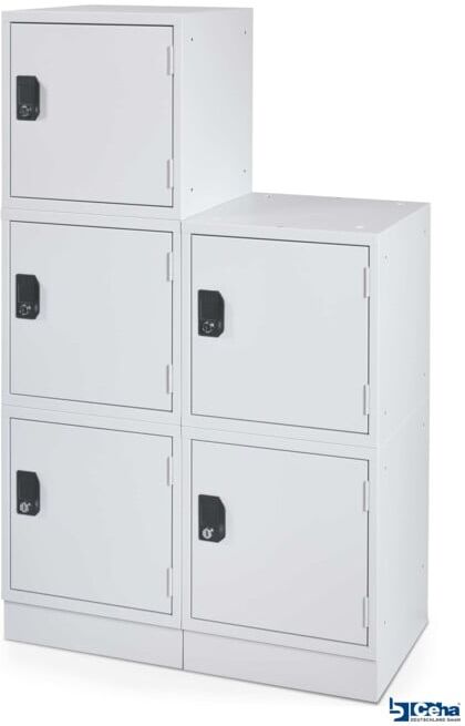 STIER Cube casier 380 x 380 x 380 mm gris clair empilable (907630)