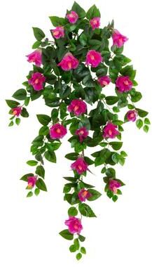 Nearly Natural 41-in UV Resistant Artificial Hibiscus Hanging Plant - Set of 2