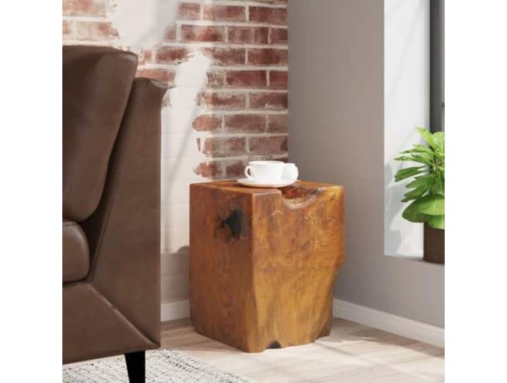 Makastle Hocker Massivholz Teak