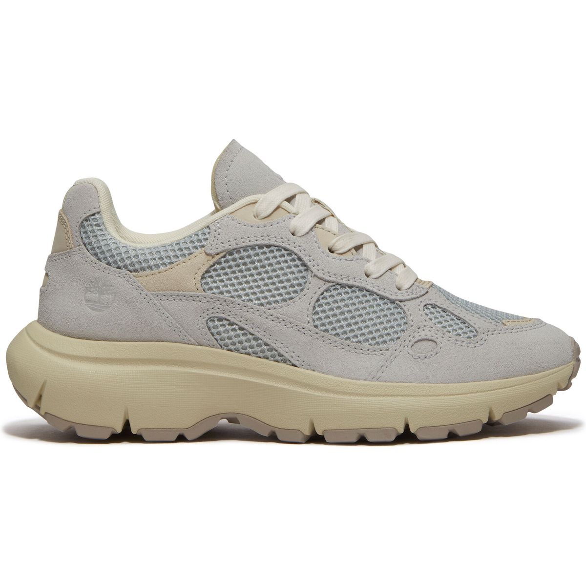 Timberland Womens Low Lace UP Sneaker light grey mesh 7 Wide Fit TB0A43R8A1C1-7-Wide Fit