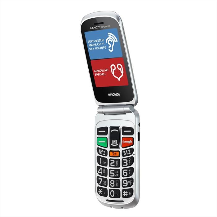 Brondi Cellulare Amico Supervoice-tortora