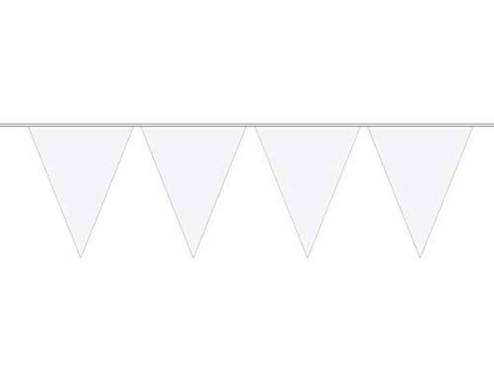 FOLAT 22687 - Verjaardag & Party - Bunting XL, wit, 10 m