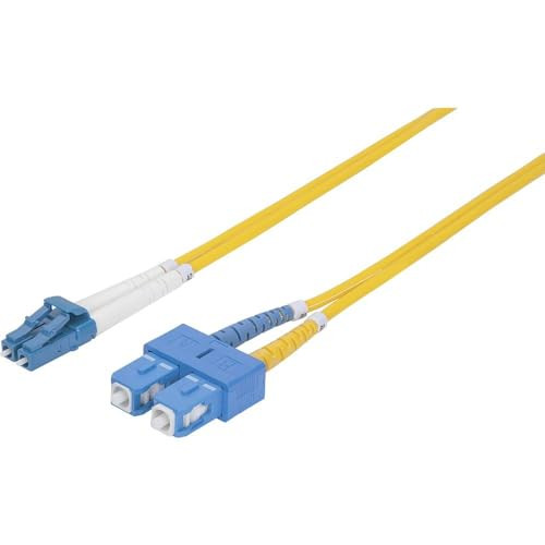 Intellinet 473729 Glasvezelkabel Duplex LC/SC (9/125) OS2, 5m, Geel