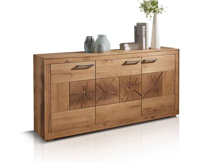 WINSTON I Sideboard, Material Massivholz, Wildeiche geölt