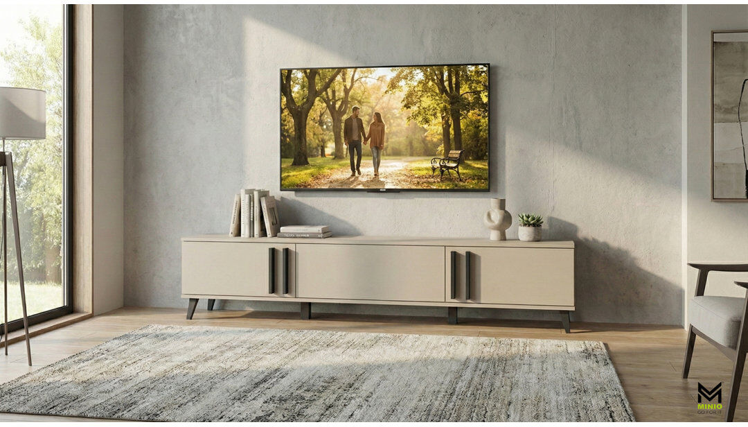 Corrigan Studio TV Stand for TVs up to 78" Beige 78"