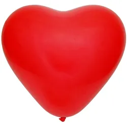 300x Luftballons "Herz" rot Ø25cm