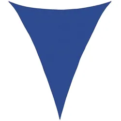 vidaXL Sonnensegel 160 g/m2 Dreieckig Blau 5x6x6 m HDPE
