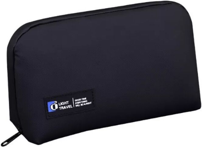 INF Organizer-Tasche für technisches Zubehör für Kabel, Maus, Kopfhörer Schwarz