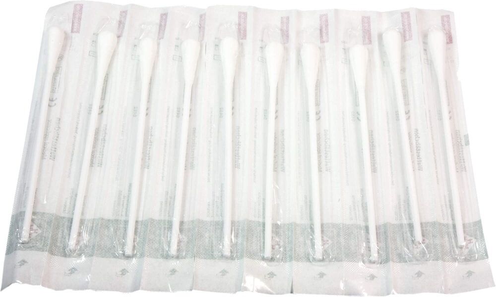 Careliv Produkte Wattestäbchen Kunststoff kleiner Kopf 15 cm steril 50X1stk