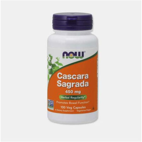 NOW CASCARA SAGRADA 450mg 100 CAPSULAS