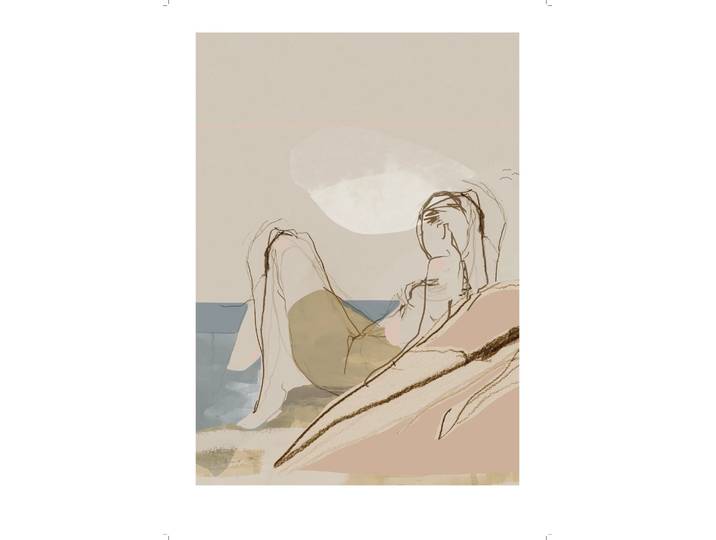 Anna Bülow Affiche By the ocean 50x70 cm