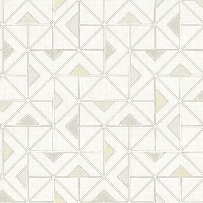 A-Street Prints Jekyl Beige Triangles Wallpaper