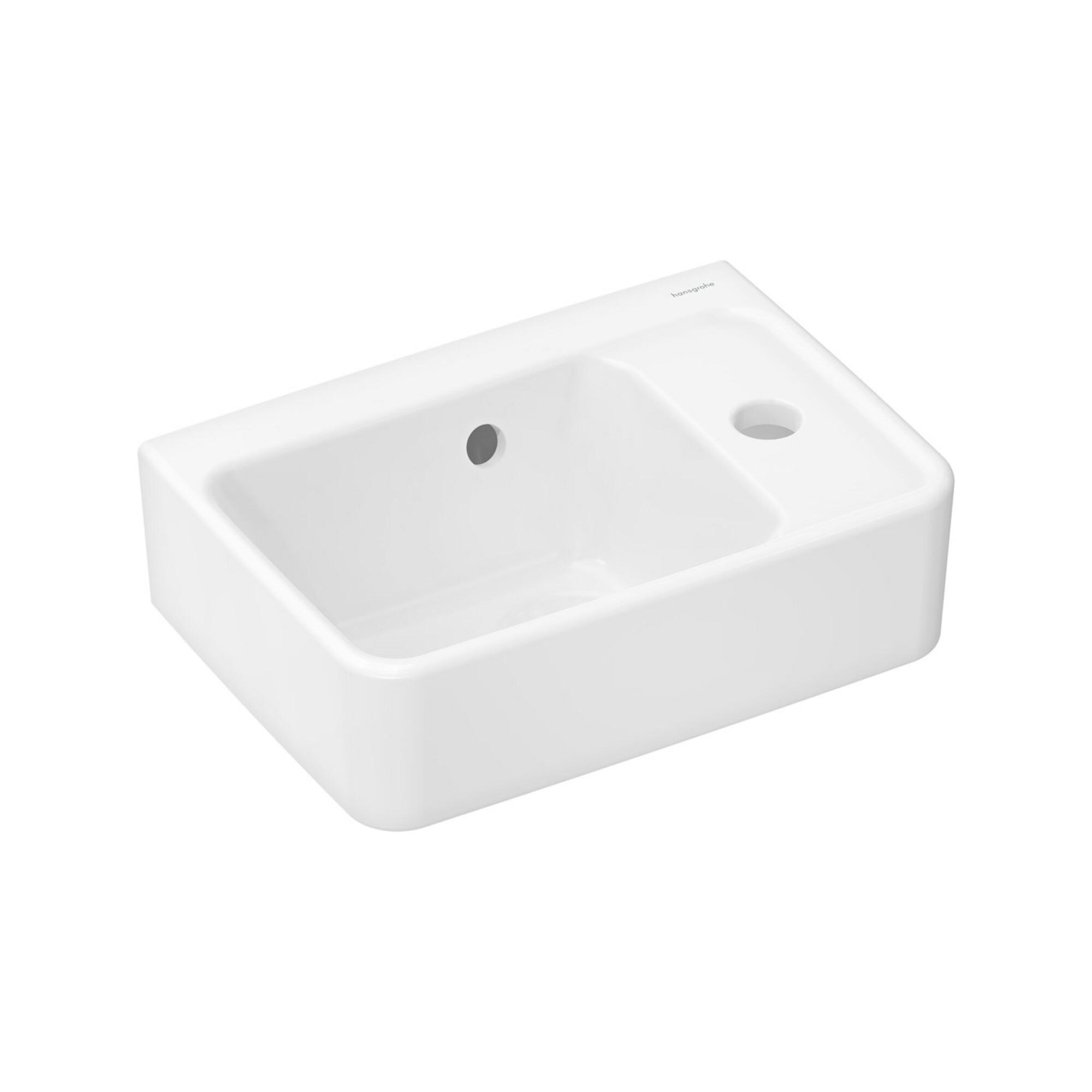 hansgrohe Handwaschtisch Xanuia Q 360x250mm, m HL/ÜL, SmartClean, weiß (61006450)