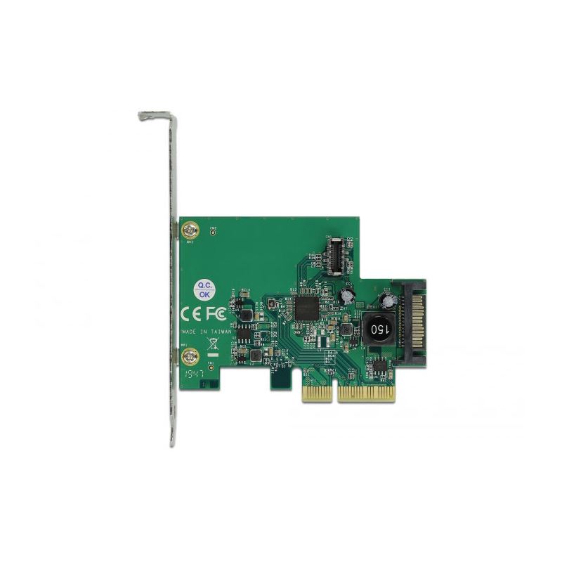 Delock PCI Express Karte zu 1 x intern USB 3.2 Gen 2 Key A 20 Pin Buchse
