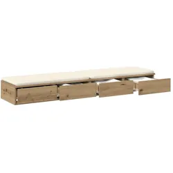 vidaXL, Nachttisch, Nachttisch (36.50 x 36.50 x 16.50 cm)