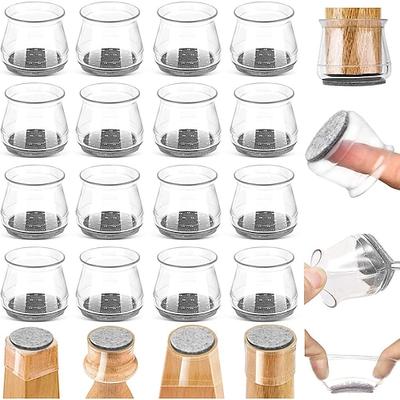 10 Stück Stuhlbein-Bodenschoner, Silikon-Stuhlbeinkappen, frei bewegliche Stuhlbeinabdeckungen, um Kratzer und Lärm zu verhindern