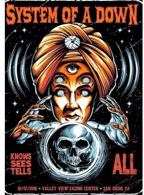 Inspired Finds System Of A Down Canvas Poster Set Heavy Metal Album Wall Art Decor hypnotic Eye Artwork Poster 19.69x27.56in Unframed