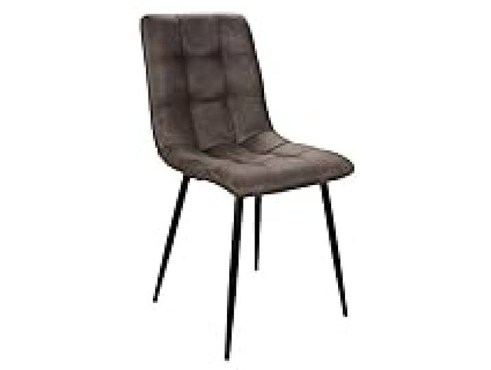 Alcos Chaise Simili Gris Pieds métal Noir PR102